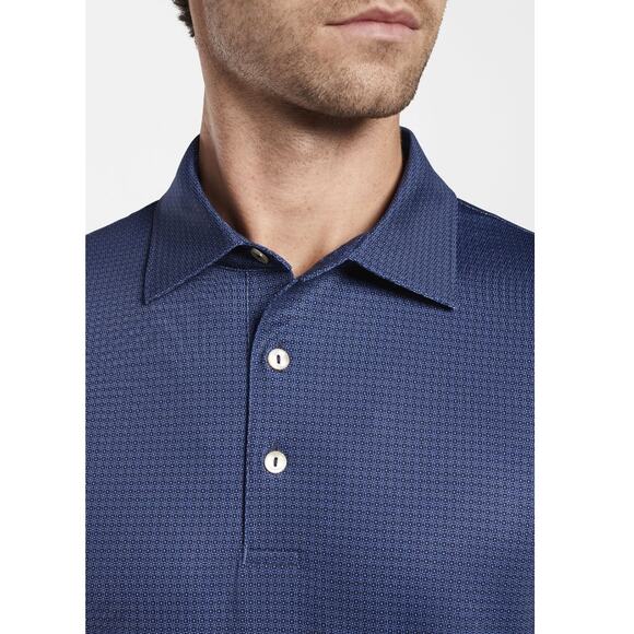 Peter Millar Navy Blue Moon Performance Jersey Polo Size XXL - Picture 7 of 7
